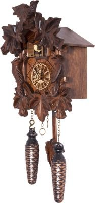 Cuckoo Clock Carved Style Quartz Movement 24cm by Trenkle Uhren