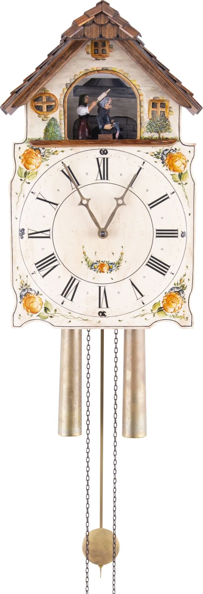 Reloj de cuco con fachada pintada movimiento mecánico de 8 días 40cm de Rombach & Haas