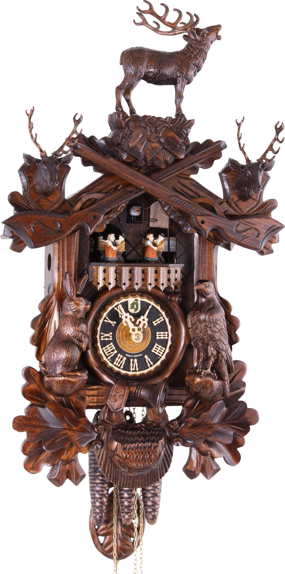 Horloge coucou traditionnelle mouvement 1 jour 50cm de Hönes
