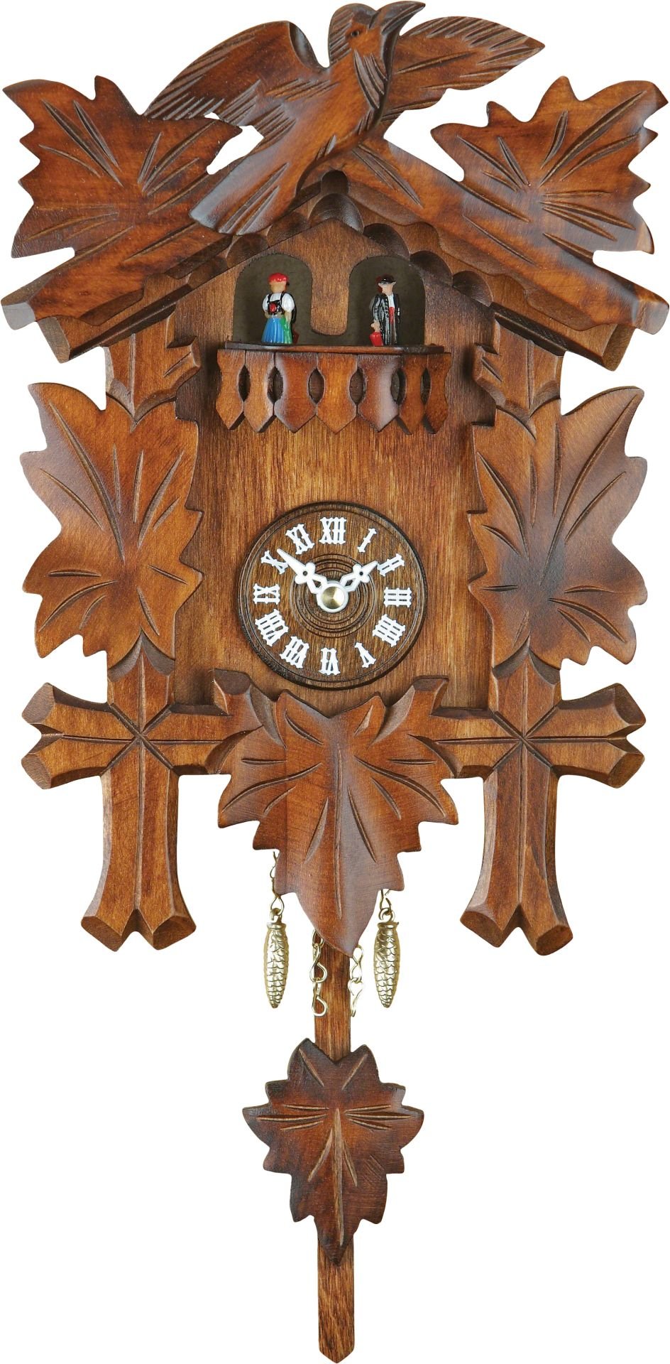 Black Forest Pendulum Clock Kuckulino Quartz Movement 24cm by Trenkle Uhren