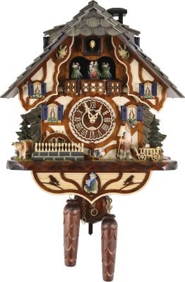 Kuckucksuhr Chalet-Stil Quarz-Uhrwerk 45cm von Trenkle Uhren