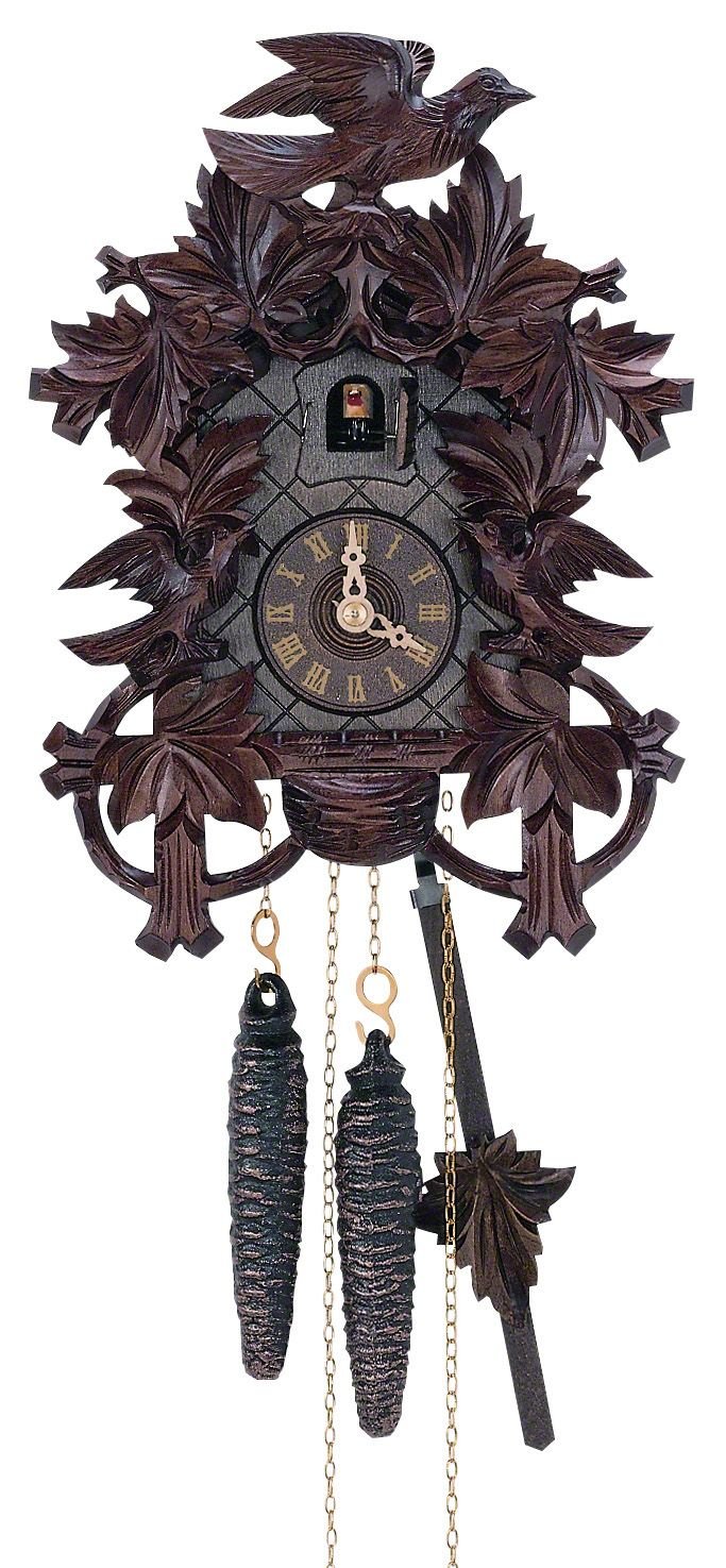 Cuckoo Clock Carved Style 1 Day Movement 27cm by Anton Schneider