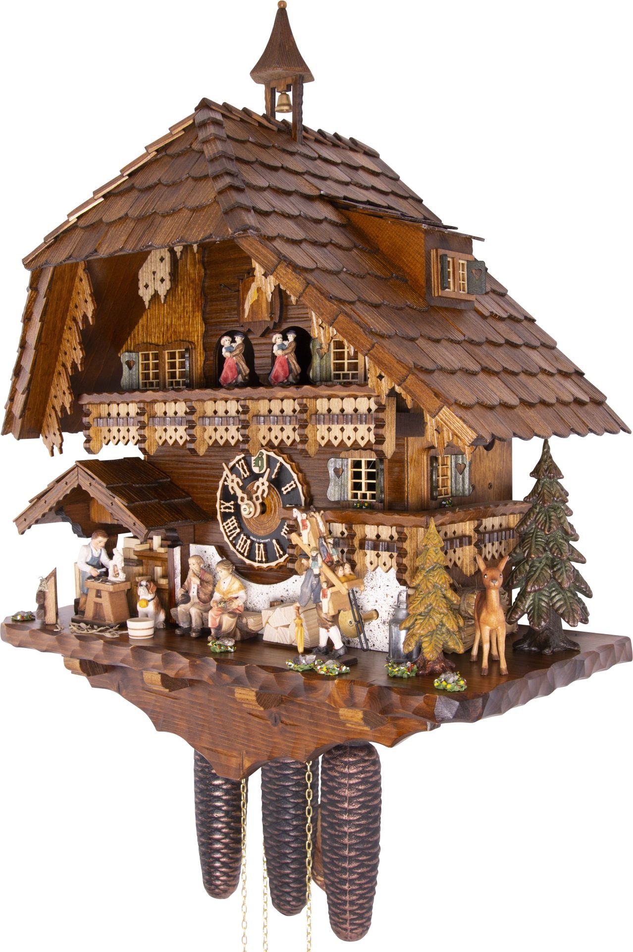 Cuckoo Clock Chalet Style 8 Day Movement 57cm by Hönes