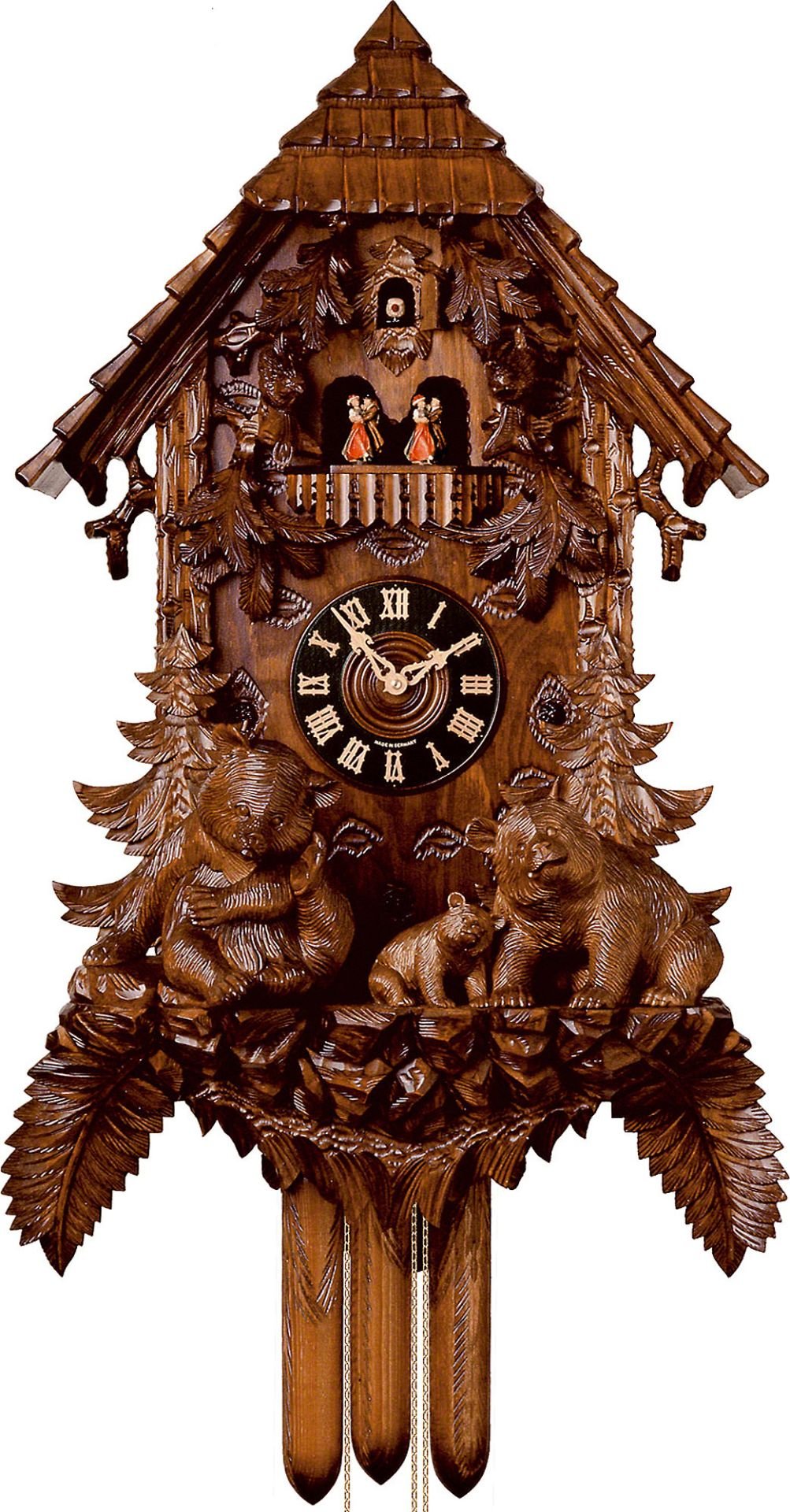 Orologio cucu tradizionale meccanismo settimanale 92cm di Hönes