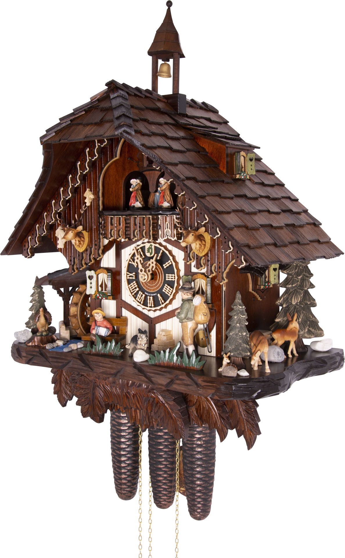 Kuckucksuhr Ortlerhütte - 8-Tage Chalet 54cm - Hönes