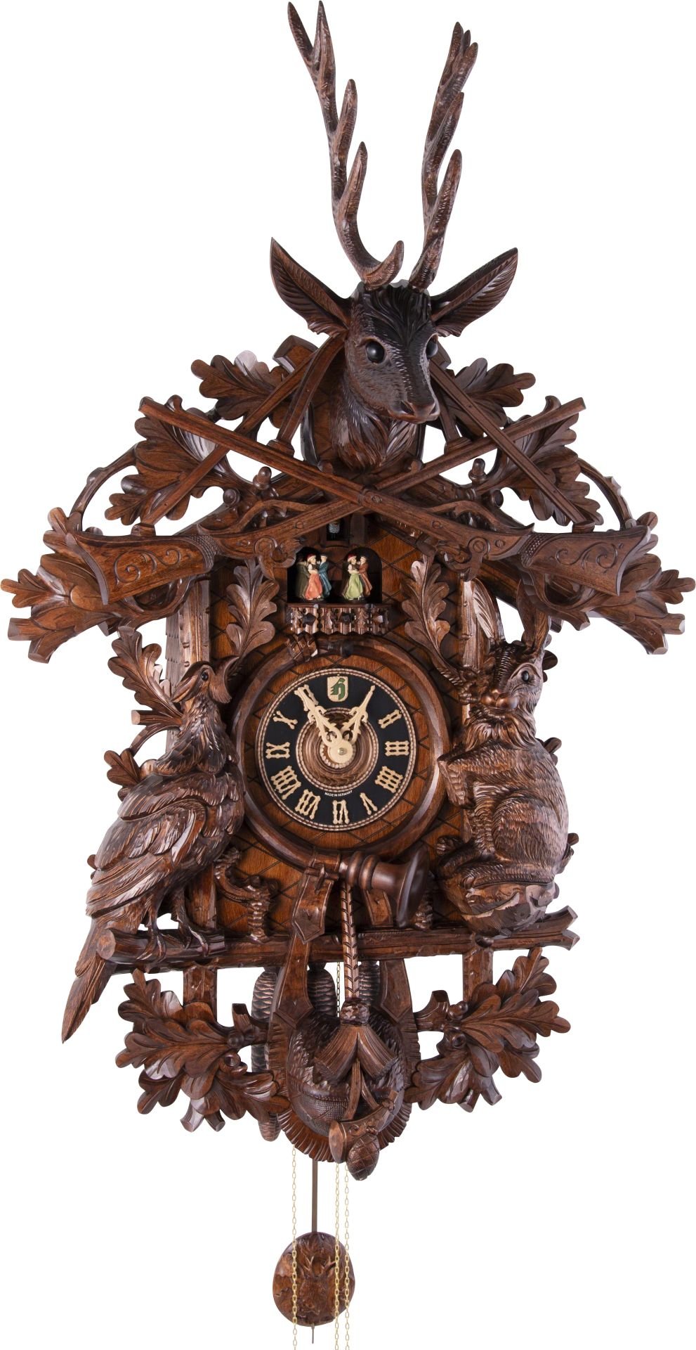 Orologio cucu tradizionale meccanismo settimanale 110cm di Hönes