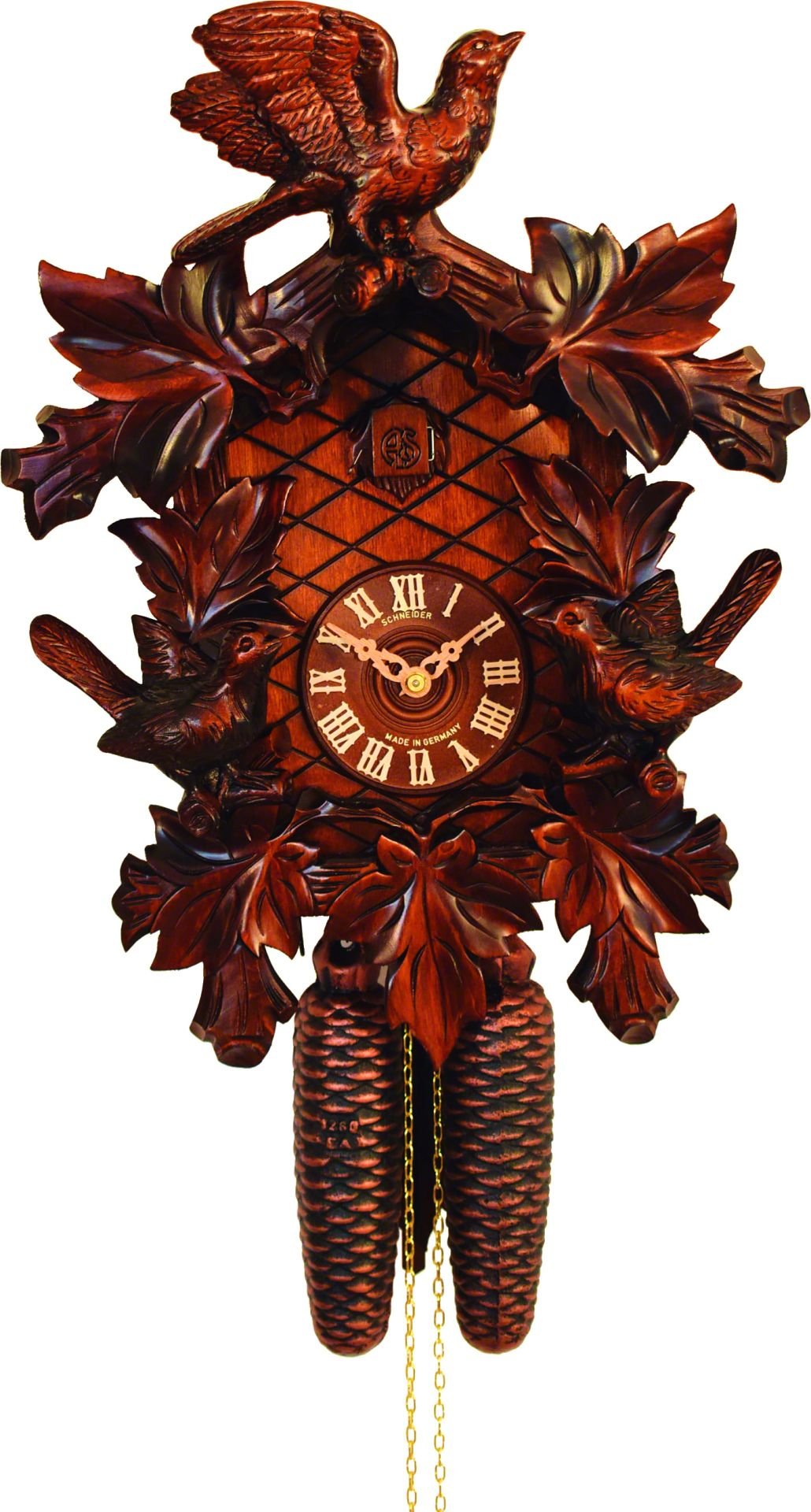 Orologio cucu tradizionale meccanismo settimanale 37cm di Anton Schneider