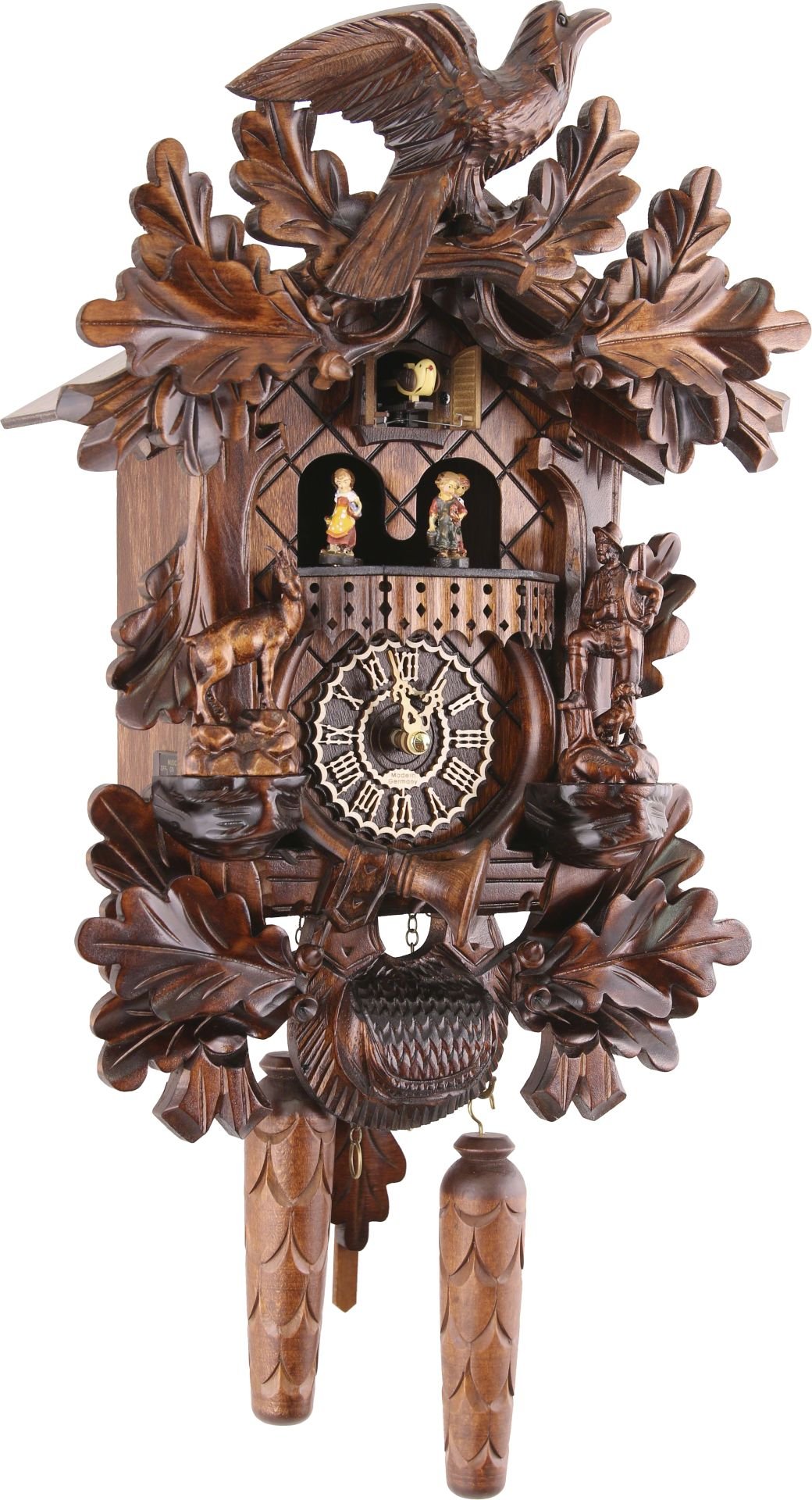 Horloge coucou traditionnelle mouvement à quartz 31cm de Trenkle Uhren