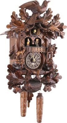Reloj de cuco estilo “Madera tallada” de cuarzo 31cm de Trenkle Uhren