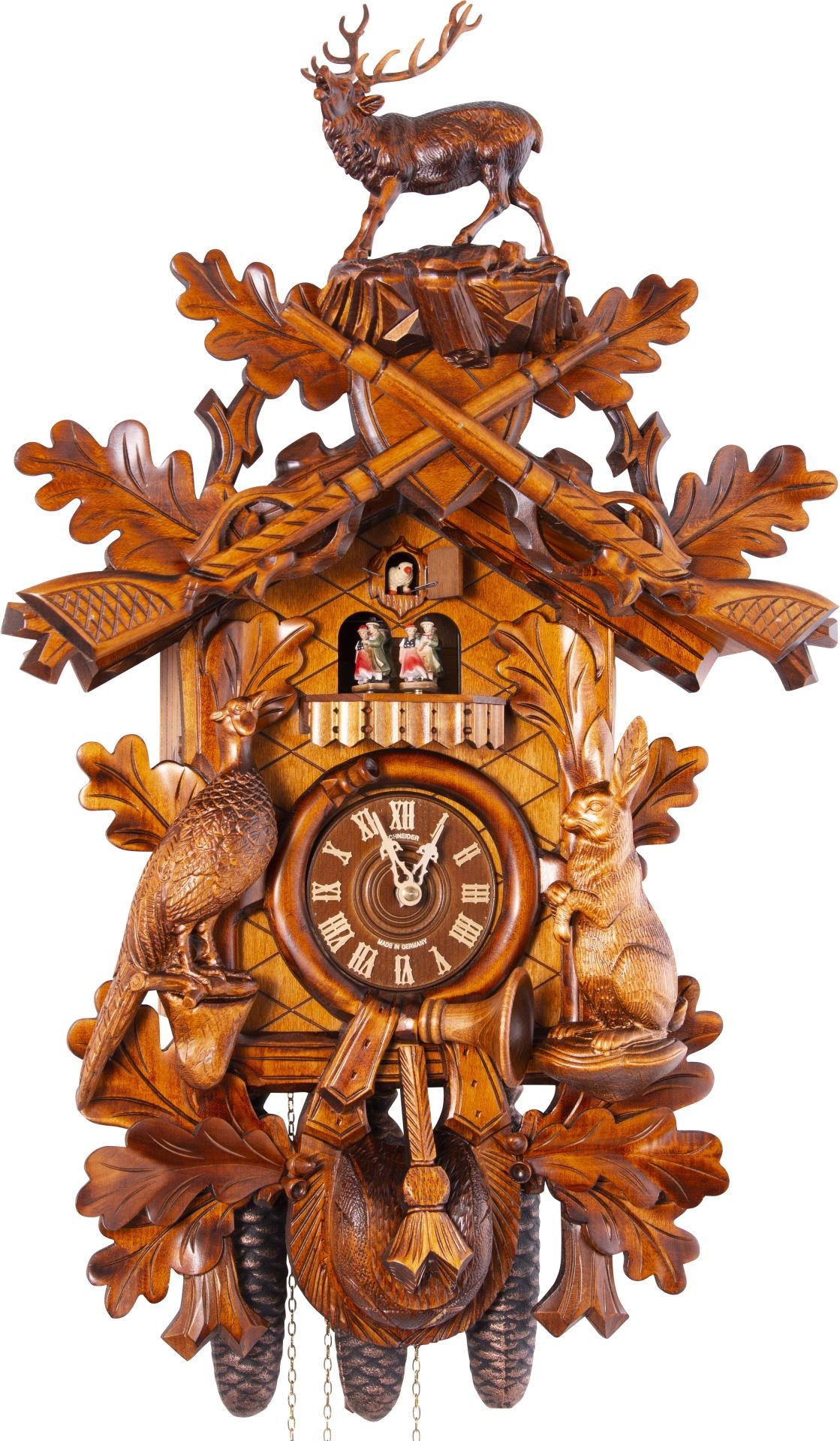 Orologio cucu tradizionale meccanismo settimanale 75cm di Anton Schneider