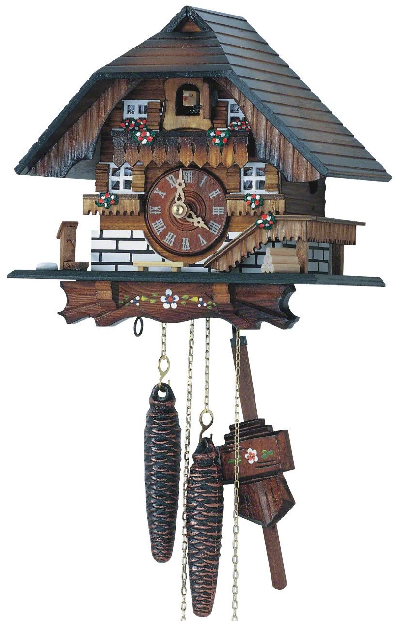 Orologio cucu chalet meccanismo giornaliero 21cm di Anton Schneider