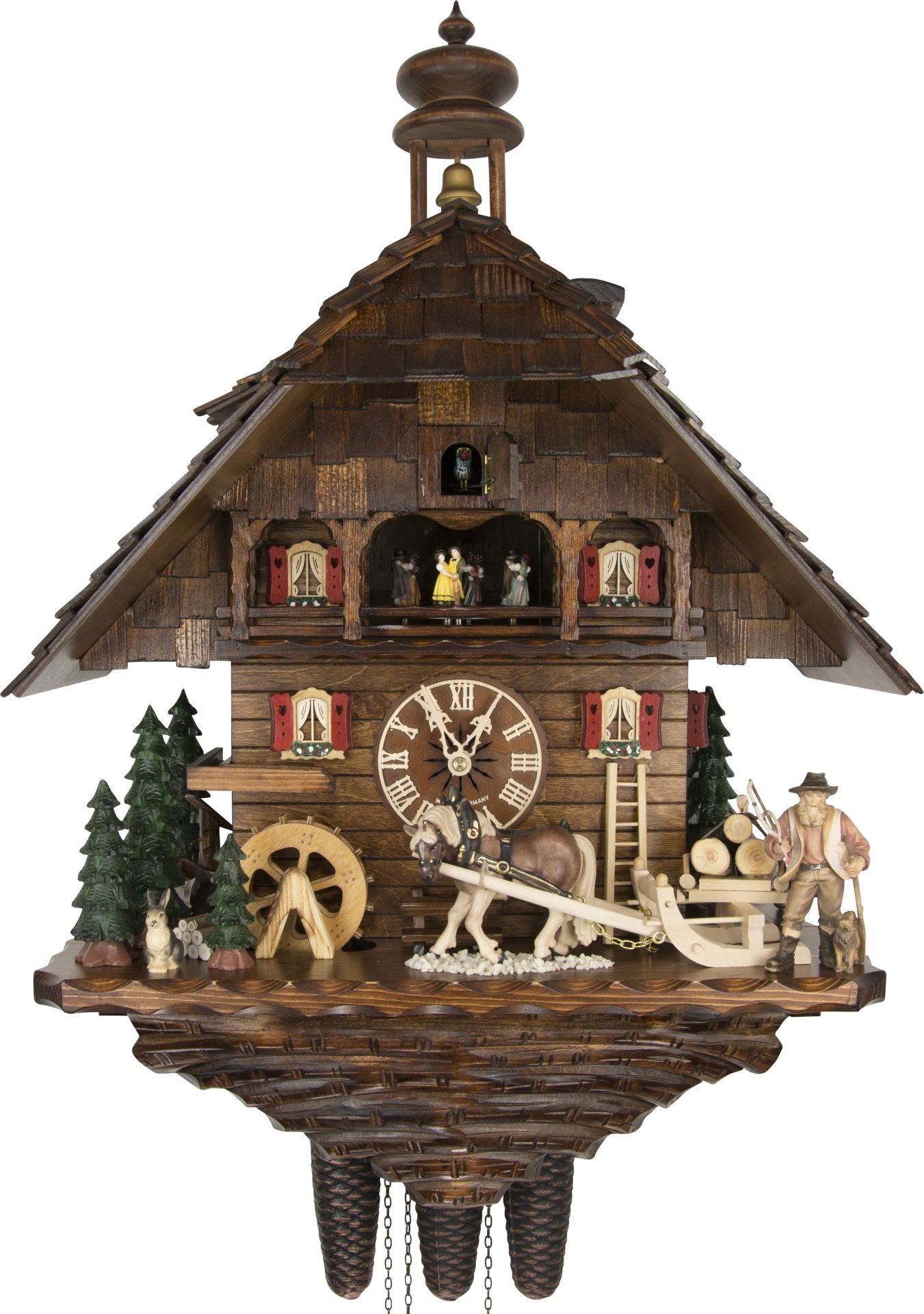 Cuckoo Clock Chalet Style 8 Day Movement 68cm by August Schwer