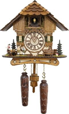 Cuckoo Clock Chalet Style Quartz Movement 24cm by Trenkle Uhren