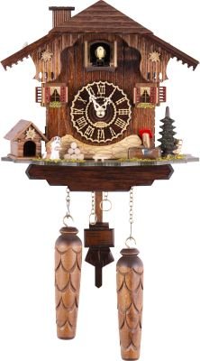 Kuckucksuhr Chalet-Stil Quarz-Uhrwerk 22cm von Trenkle Uhren