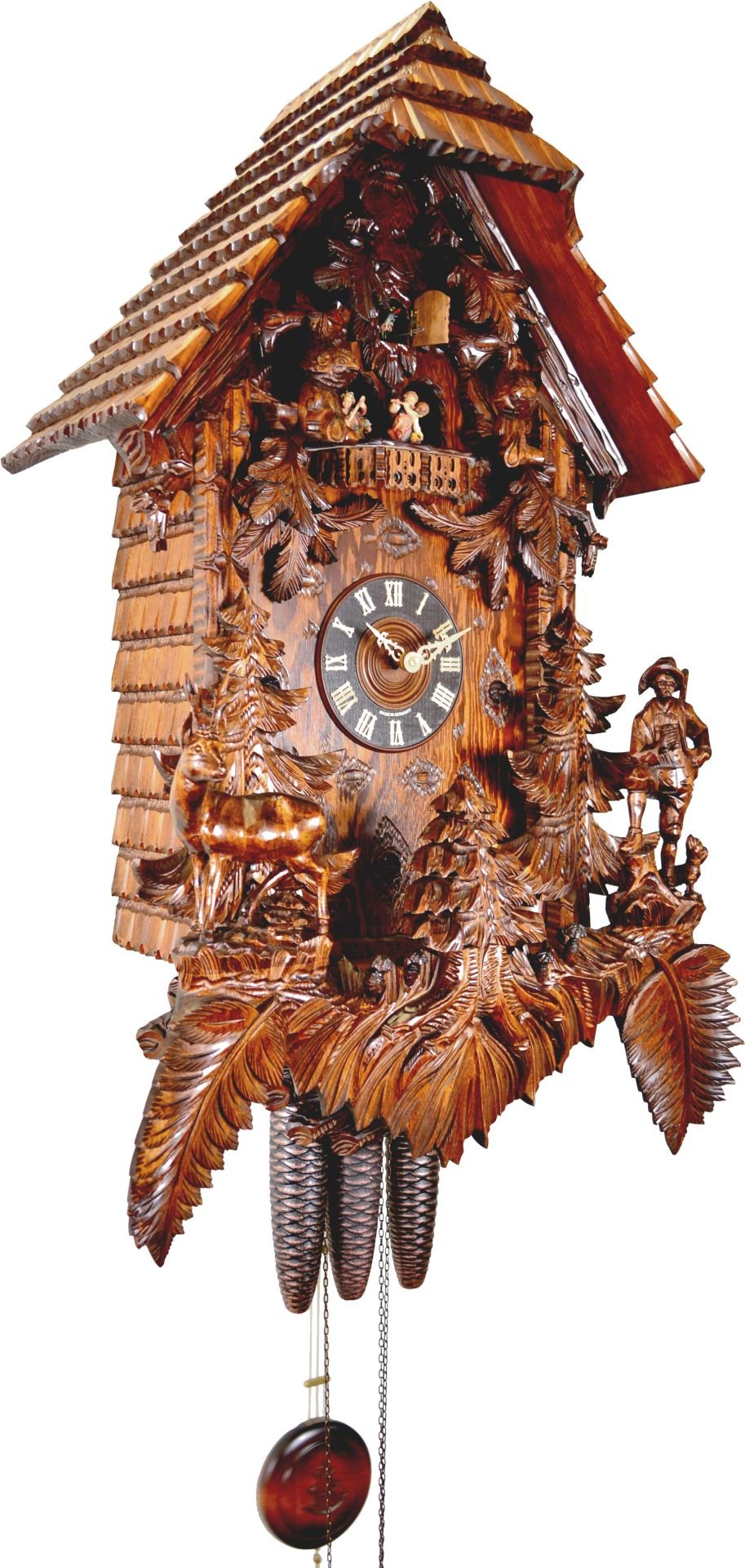 Cuckoo Clock Carved Style 8 Day Movement 95cm by August Schwer