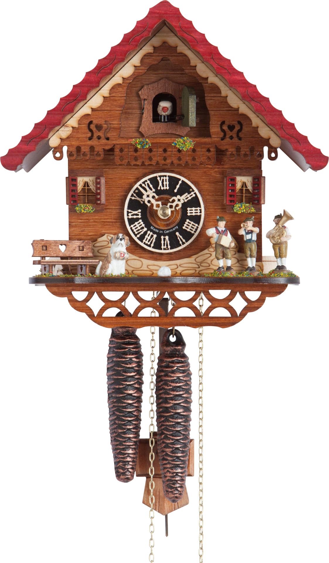 Cuckoo Clock Chalet Style 1 Day Movement 22cm by Hönes