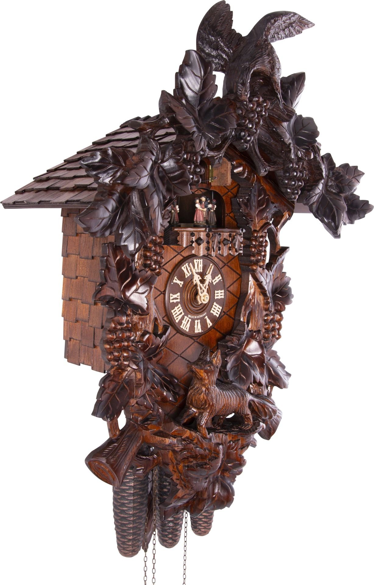 Cuckoo Clock Carved Style 8 Day Movement 60cm by August Schwer