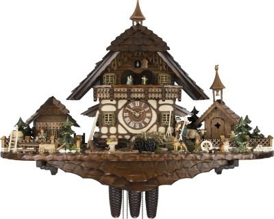Cuckoo Clock Chalet Style 8 Day Movement 55cm by August Schwer